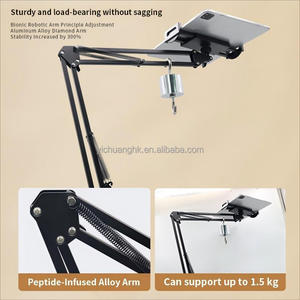 Soporte de Suelo 3 en 1 Plegable y Flexible para Teléfono Móvil, Soporte Ajustable para Escritorio, para Oficina y Hogar - Product Image 2