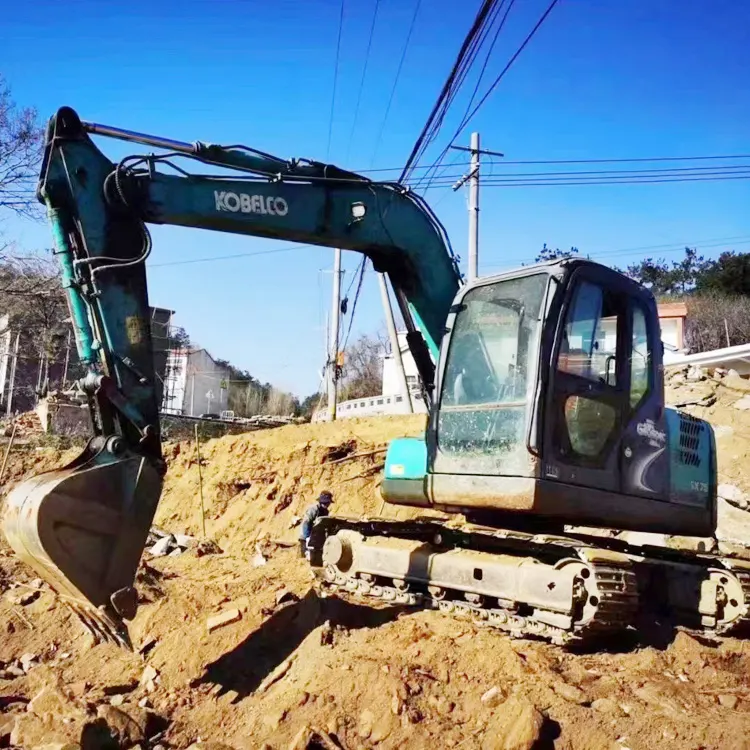 High quality best price bagger construction machinery excavadora Japanese original used excavator 7 tons Kobelco SK75 for sale