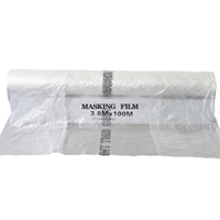 Film de masquage avancé pour voiture/auto en HDPE transparent personnalisé 4*100m Protection de peinture Emballé en rouleau