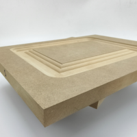 Panneau MDF brut moderne sablé à bas prix, personnalisable pour chambre, cuisine, porte, armoire, bureau 2400*1220mm
