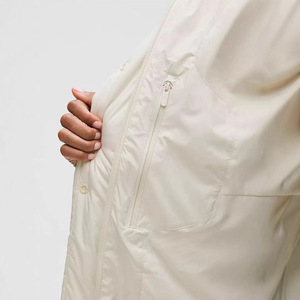 <span class=keywords><strong>Veste</strong></span> d'extérieur décontractée pour <span class=keywords><strong>femme</strong></span>, en nylon tricoté matelassé, épaisse, <span class=keywords><strong>imperméable</strong></span>, respirante, <span class=keywords><strong>coupe</strong></span>-<span class=keywords><strong>vent</strong></span>, blanche, avec capuche amovible - Product Image 5