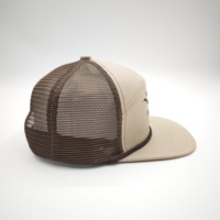 Casquette Trucker Snapback Unisexe Personnalisée Richardson Dobby Oxford Mesh 168 avec Logo Personnalisé et Design à 7 Panneaux à Visière Plate