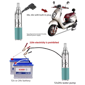 <span class=keywords><strong>Pompe</strong></span> à eau propre électrique agricole HY, <span class=keywords><strong>pompe</strong></span> submersible haute pression pour puits profonds, DC 12V/24V/48V/60V - Product Image 4
