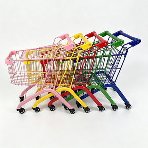 Chariot de courses miniature en métal pour enfants, mignon et portable, idéal pour le jeu en supermarché – En promotion - Product Image 5