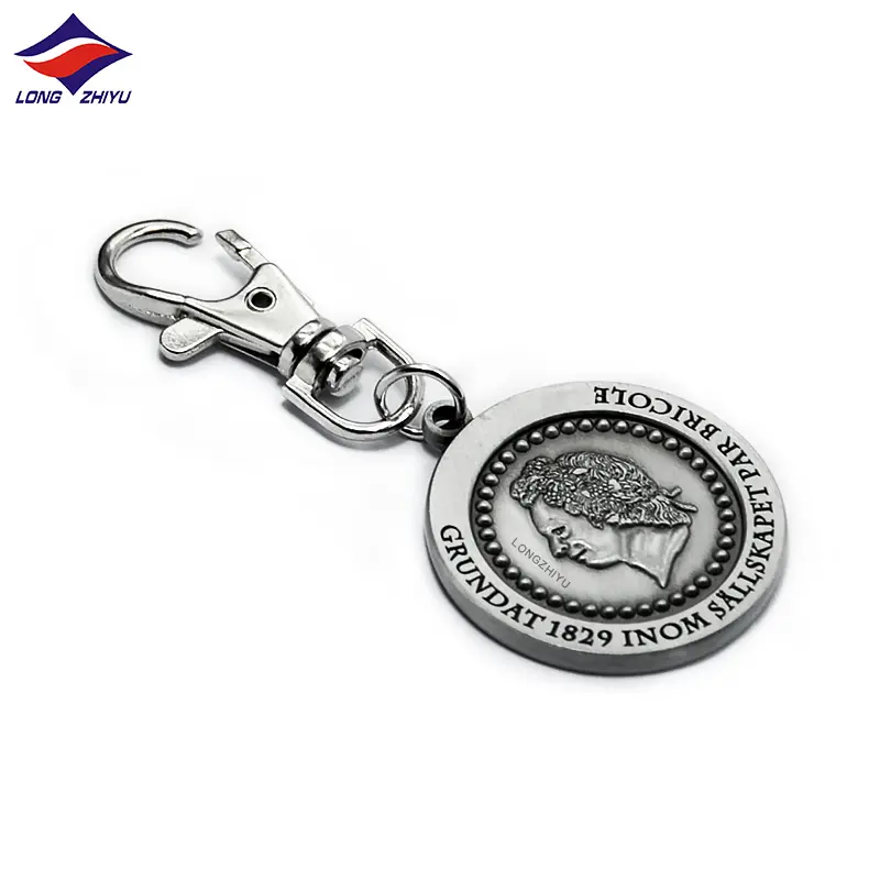 Longzhiyu 17 Năm Trung Quốc Nhà Sản Xuất Chuyên Nghiệp Tùy Chỉnh Kim Loại Bơi Keychain Carabiners Cho Móc Khóa