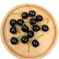 25Mm Kunstmatige Rode Kersen Simulatie Levensechte Kersen Nepfruit Voor Thuis Keuken Eetkamer Decor