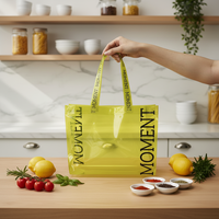 Sacs en plastique personnalisés avec logo, découpés à la forme, en CPP PET, réutilisables, pour supermarché, shopping, vêtements, emballage, imprimés sur mesure, sans plastique