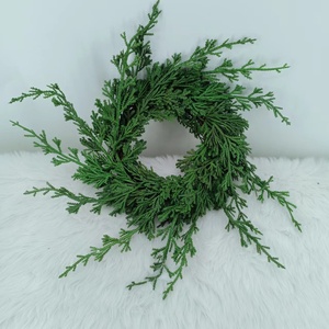 Couronnes artificielles en cypress, 12 mètres, en cèdre, décorations de bougies de noël, forêt verte - Product Image 5