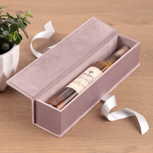Cajas de Regalo Vacías de Lujo en Terciopelo Negro con Logotipo en Lámina Dorada Personalizado, para Botellas de Champán, Whisky y Vino, Embalaje Rígido de Vidrio, Caja de Regalo de Gamuza - Product Image 6