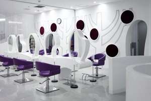 Équipement de salon de beauté moderne Chaise de salon de coiffure Mobilier de siège en cuir antique avec design de boutique - Product Image 5