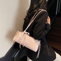 Sac à bandoulière en cuir PU souple de style bohème vintage grande capacité pour femme, sacoche portable à porter sous le bras