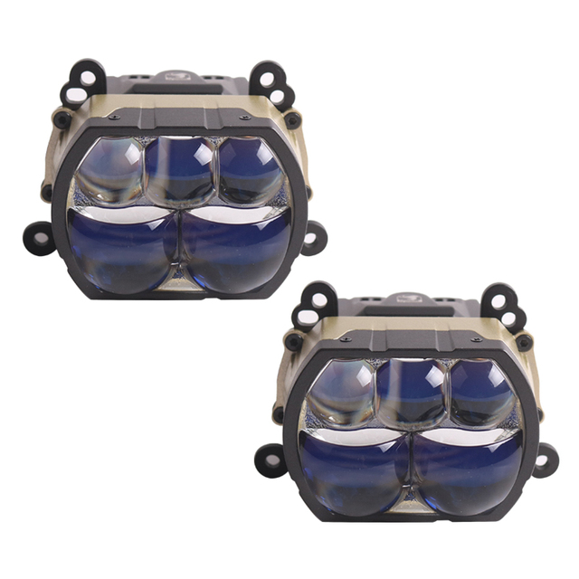Sanvi Bi Led Projector Lens Headlight Dual Independent low Beams Brightness 30% Bi Mini Led Projector Lens Laser Lights
