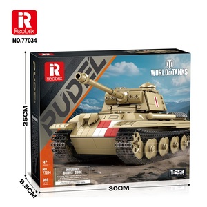 Reobrix World Tanks Série Officielle Sous Licence Pudel Modified Tiger Tank N°77034 969 Pièces Véhicules Jouet Éducatif Icône Polonaise - Product Image 5