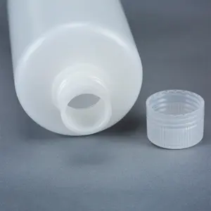 Pemasok lab 500ml botol Lab HDPE mulut sempit dengan penutup botol reagen kimia