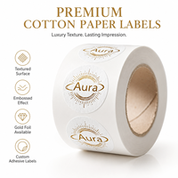 Stiker Vinyl 3D Embossed Kustom, Kertas Khusus, Perekat Sendiri, Tahan Air, Cetak Stiker Roll, Label Kemasan