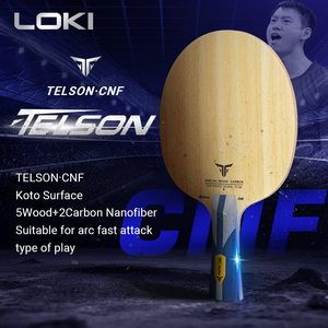 Raquette de tennis de table professionnelle Loki Telson <span class=keywords><strong>CNF</strong></span> 7 plis, lame de ping-pong OEM, raquette de tennis de table - Product Image 6