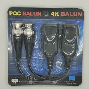 BNC إلى RJ45 Lan POC فيديو <span class=keywords><strong>Balun</strong></span> مع الطاقة والبيانات عبر كابل شبكة إيثرنت لكاميرا POC - Product Image 2