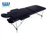 Table de massage portable Union Win, pliable, légère, réglable en hauteur, en cuir PU, pour salon de beauté et spa