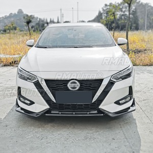Para Nissan Sylphy 2020-2022, Kit de carrocería con difusor y divisor de labio para parachoques delantero, negro brillante, pieza de modificación y protector de parachoques - Product Image 5