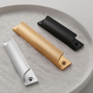 Aluminum Alloy Door Handle 5607 Minimalist Design For Window <b>Wardrobe</b> Easy Installation - Product Image 1