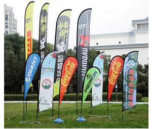 Auto Repair Shop Feather Flag Banner Promotional Wind Flying Bicycle shop Advertising Custom Feather Flag banner