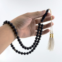 Muslimische Gebetskette Ramadan Schwimmbad Imam Armband 10mm Harzperlen 51 Perlen Kaaba Misbaha Tabiha Islamischer Rosenkranz