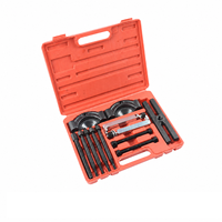 Jeu de 11 pinces à circlips et pinces à anneaux de retenue en acier à haute teneur en carbone, robustes, pour la réparation automobile, outils à main noirs