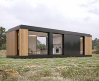 Maison préfabriquée de luxe, mini-maison mobile préfabriquée, cabane miniature, résidence confortable