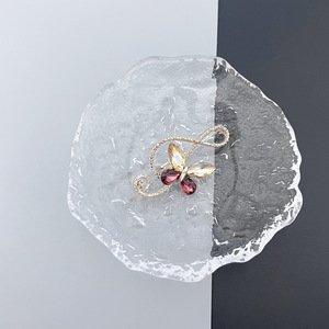 Broches de Mariposa de Cristal, Aleación Chapada en Oro, Pin de Moda para Mujer, 4.4cm, Diseño de Nota Musical, Accesorio de Regalo - Product Image 3