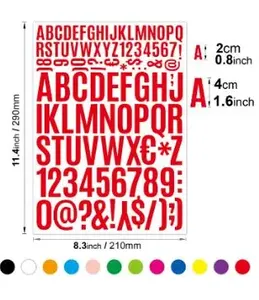 1 cái đầy màu sắc thư dán tự dính Vinyl Bảng chữ cái Số Sticker sáng tạo diy PVC sticker cho trẻ em cup máy tính xách tay - Product Image 5