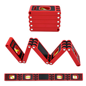 Niveau à bulle multifonction pliable de niveau 4 intégré pour la mesure des angles dans le travail du bois et la construction - Product Image 5
