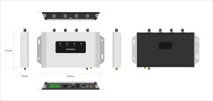 Chainway U300-4 Tích hợp Android UHF Scanner thu thập dữ liệu cố định RFID Reader cho cửa truy cập của kho bãi, thư viện - Product Image 4