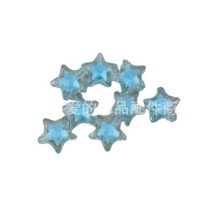 Perles étoiles à cinq branches en acrylique mystérieuses d'Aomiao, 16 mm et 12 mm, pour bracelets, attaches pour cheveux, fournitures de bricolage - Product Image 5