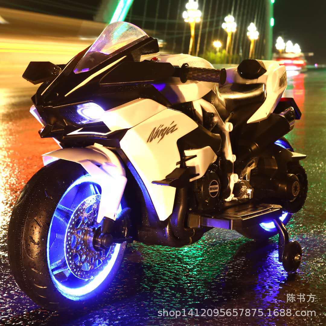 Two-wheeled dual-drive wheels with lights
