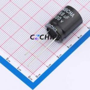 Condensador Electrolítico de Aluminio de Orificio Pasante DGA400M686M204S1AA, Orificio Pasante, D16xL20mm 68uF 20% 400V 7.5mm - Product Image 1