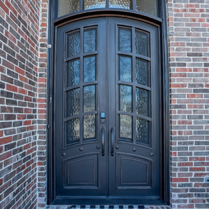 <span class=keywords><strong>Porte</strong></span> de villa moderne en fer forgé <span class=keywords><strong>avec</strong></span> ouverture pivotante Vitrage affleurant et pivot caché - Product Image 5