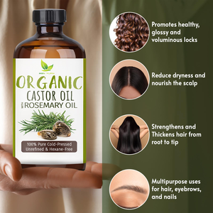 <span class=keywords><strong>Aceite</strong></span> <span class=keywords><strong>de</strong></span> <span class=keywords><strong>Ricino</strong></span> Orgánico para el Crecimiento <span class=keywords><strong>del</strong></span> Cabello, <span class=keywords><strong>Aceite</strong></span> Capilar <span class=keywords><strong>de</strong></span> Romero 100% Puro con <span class=keywords><strong>Aceite</strong></span> <span class=keywords><strong>de</strong></span> <span class=keywords><strong>Ricino</strong></span> Puro Prensado en Frío, Fortalecedor y Voluminizador - Product Image 3