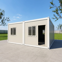 Maison modulaire préfabriquée de taille personnalisée, maison de bureau miniature préfabriquée, maison préfabriquée à assembler