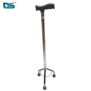 Canne de marche <span class=keywords><strong>télescopique</strong></span> portable et réglable en alliage d'aluminium à trois <span class=keywords><strong>pieds</strong></span>, avec poignée confortable, pour personnes âgées - Product Image 2