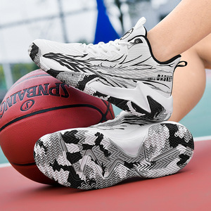 Chaussures de basketball en PU avec semelle en caoutchouc et doublure en coton, modèle homme, nouvelle collection été-printemps-hiver, vente en gros - Product Image 1