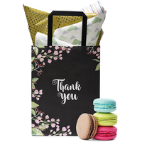 Emballage de cadeau en papier à la mode, sac de Shopping réutilisable, mat, marbre doré, papier de remerciement Boutique, vente en gros,