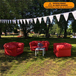 <strong>Inflatable</strong> European Design Chesterfield <strong>Sofa</strong> Portable Waterproof Outdoor/Indoor Lounge Couch for Hotel Party/Patio/Home Decor - Product Image 4