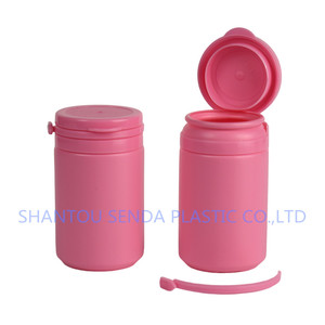 80ml Plastic Medicine Bottle with Easy-Pulling Snap Secure Lid <strong>Pill</strong> <strong>Container</strong> for Capsules - Product Image 2