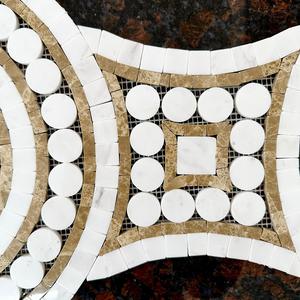 Carreau <span class=keywords><strong>de</strong></span> mosaïque moderne en <span class=keywords><strong>pierre</strong></span> <span class=keywords><strong>de</strong></span> marbre blanc Tapis Puzzle Mural Parquet Design pour hôtel Intérieur <span class=keywords><strong>Piscine</strong></span> Mur ou Métal Caractéristiques - Product Image 4