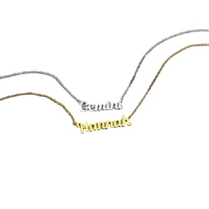 Collana con Targhetta Personalizzata in Acciaio Inossidabile Fatta a Mano, Stile Esplosivo Dorato, Regalo di Tendenza per Donne e Uomini con Nome Personalizzato - Product Image 5