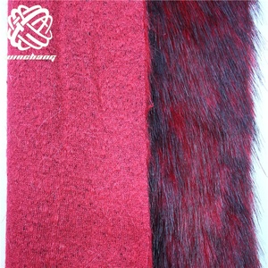 <span class=keywords><strong>Tela</strong></span> de felpa de pelo de zorro falso, supersuave, <span class=keywords><strong>gris</strong></span>, marrón, teñido con punta negra, fabricante de China, venta al por mayor - Product Image 6