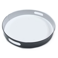 Assiette en plastique PP personnalisée, style américain, avec surface antidérapante, décoration sous glaçure, couleur or jaune vert, pour la maison, en stock