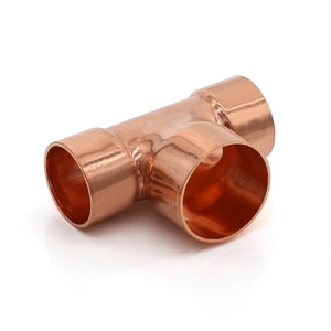 Chất lượng cao nhỏ x kích thước lớn đồng giảm <span class=keywords><strong>TEE</strong></span> phù hợp cho điện lạnh trung tâm điều hòa không khí lạnh lưu trữ & Hệ thống ống nước - Product Image 5