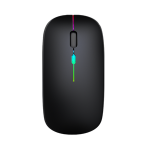 RGB LED Backlit 1600dpi có thể sạc lại siêu mỏng <span class=keywords><strong>mini</strong></span> Chuột quang 4D 2.4GHz không dây cho máy tính xách tay/PC 3D <span class=keywords><strong>Bluetooth</strong></span> USB giao diện - Product Image 1