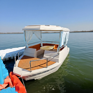 Nuovo Arrivo: Barca Elettrica da Diporto per Esterni con Tettuccio e <span class=keywords><strong>Tavolo</strong></span> per Feste sul <span class=keywords><strong>Lago</strong></span> e Riunioni Familiari - Product Image 3